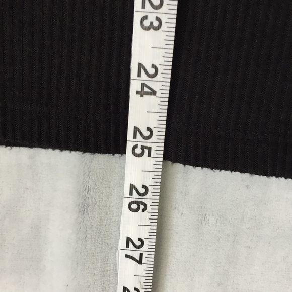 Lucky Brand V Neck Top Sz XL Ribbed Knit Long Sleeve Stretchy Black Shirt - Picture 9 of 10